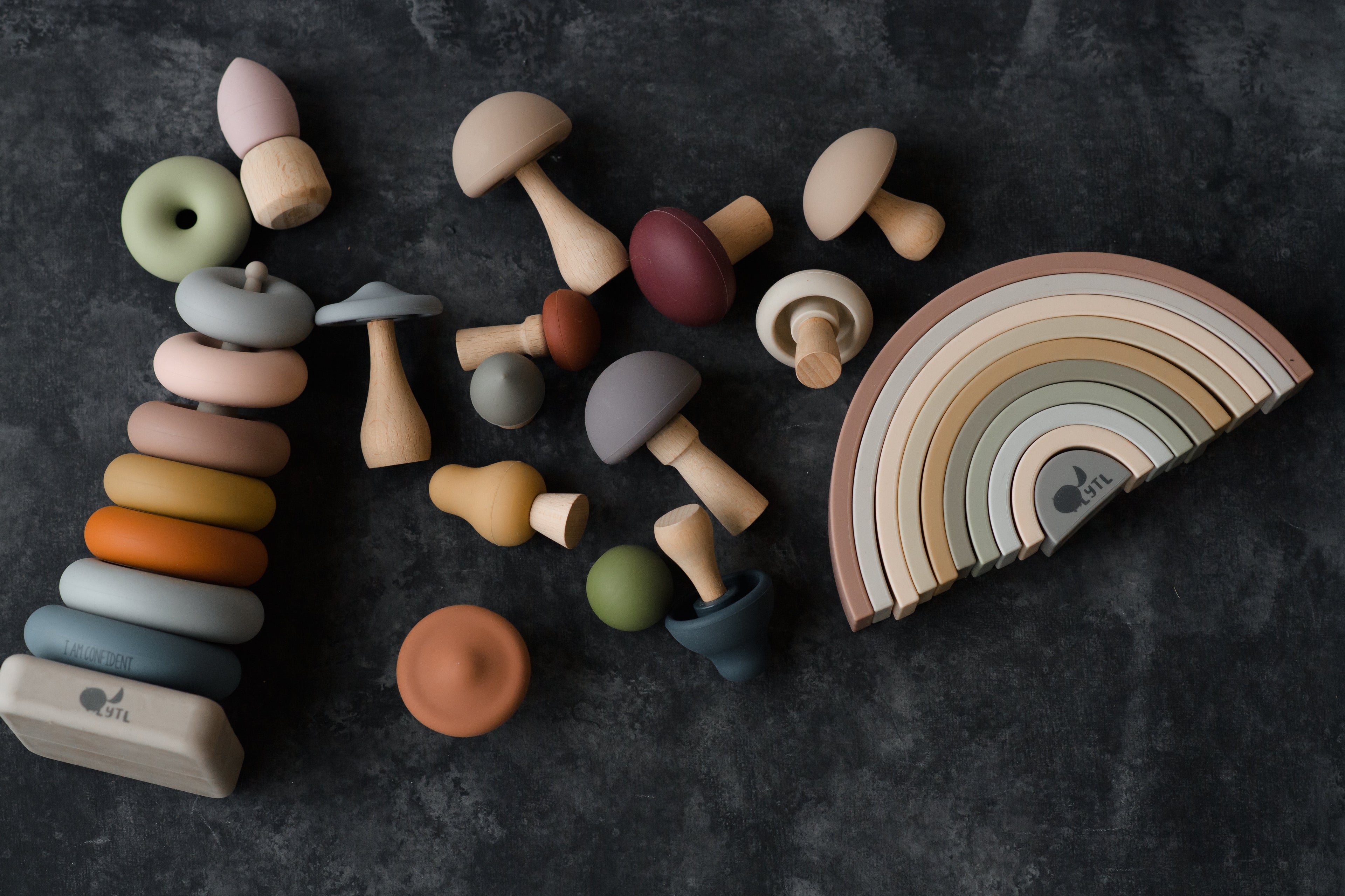 Silicone Ring Stacking Toy – 10pc| LYTL®️