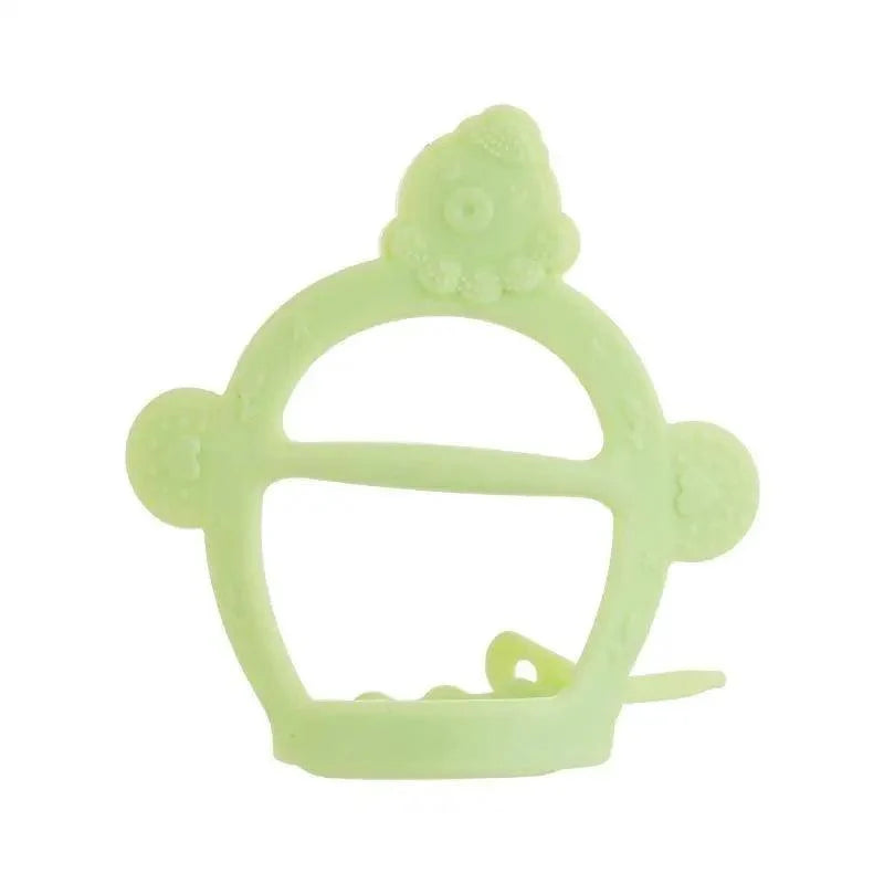 Baby Teether Toys Toddle Safe Banana Teething Ring Silicone Chew Dental Care Toothbrush Nursing Beads Gift For Infant