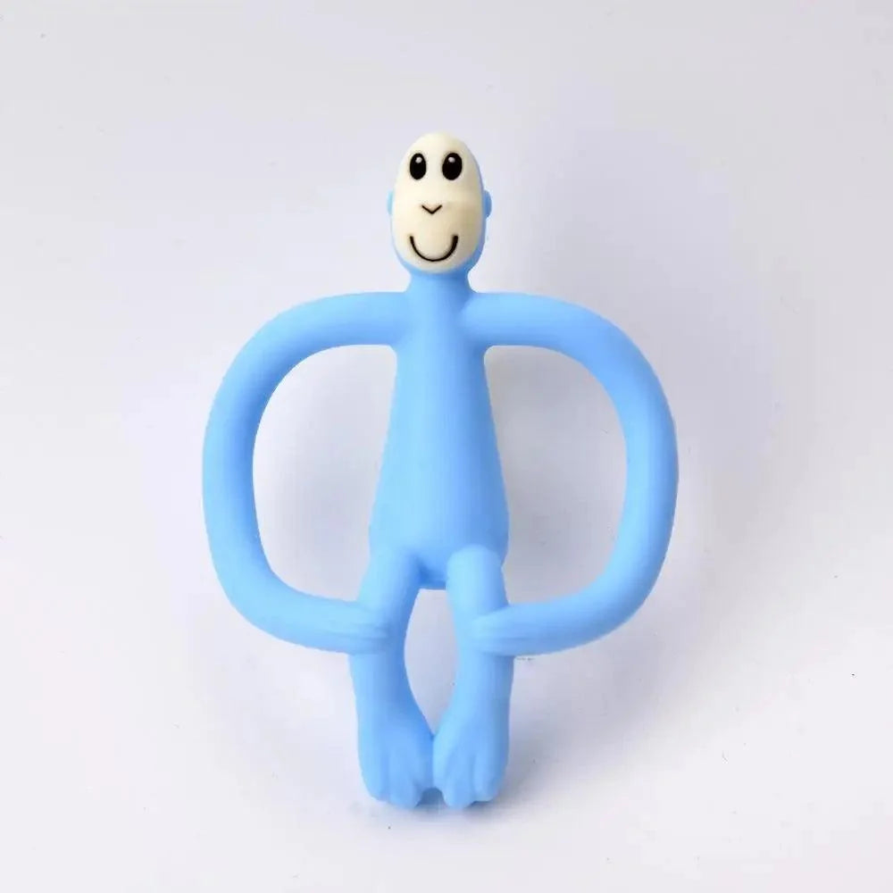 Baby Teether Toys Toddle Safe Banana Teething Ring Silicone Chew Dental Care Toothbrush Nursing Beads Gift For Infant