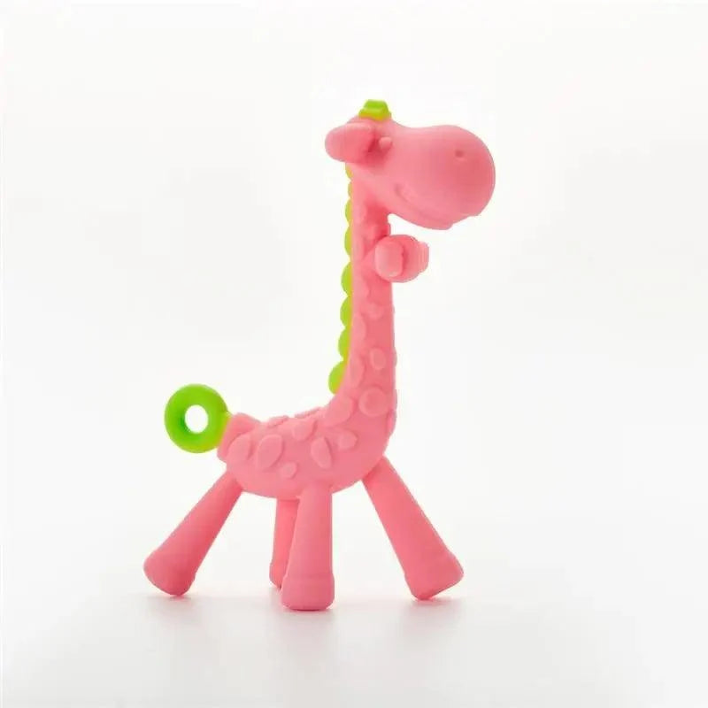 Baby Teether Toys Toddle Safe Banana Teething Ring Silicone Chew Dental Care Toothbrush Nursing Beads Gift For Infant