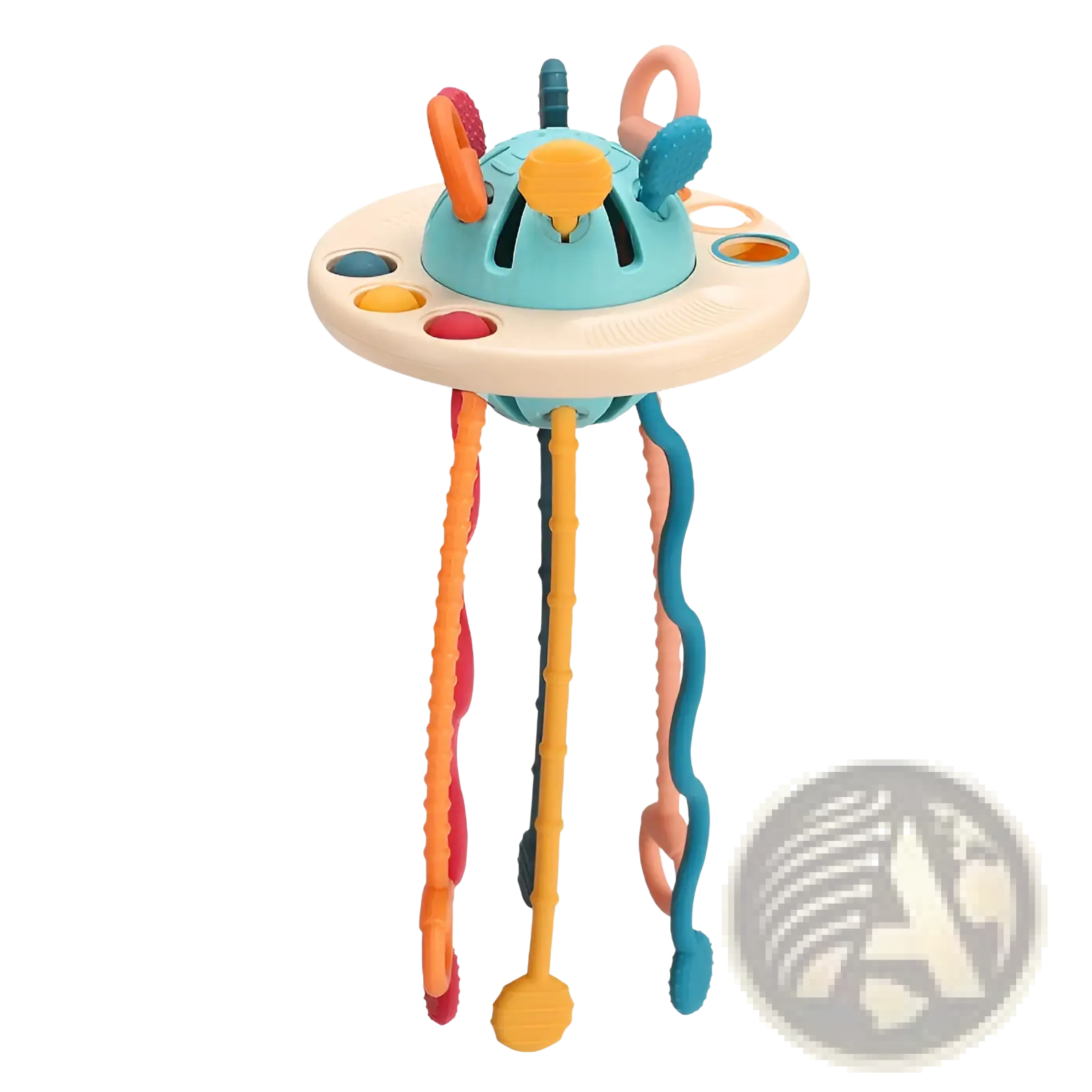 Silicone Baby Sensory Teething Toy with Ribbons