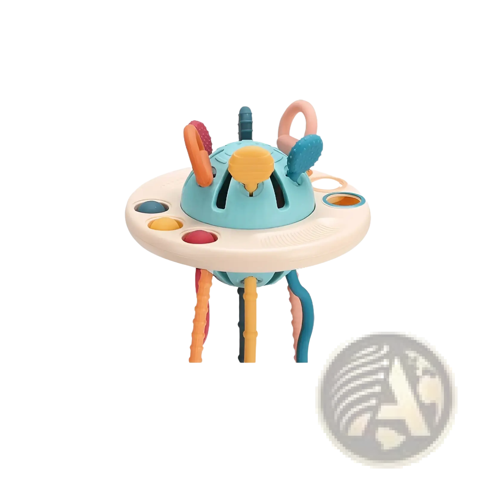 Silicone Baby Sensory Teething Toy with Ribbons